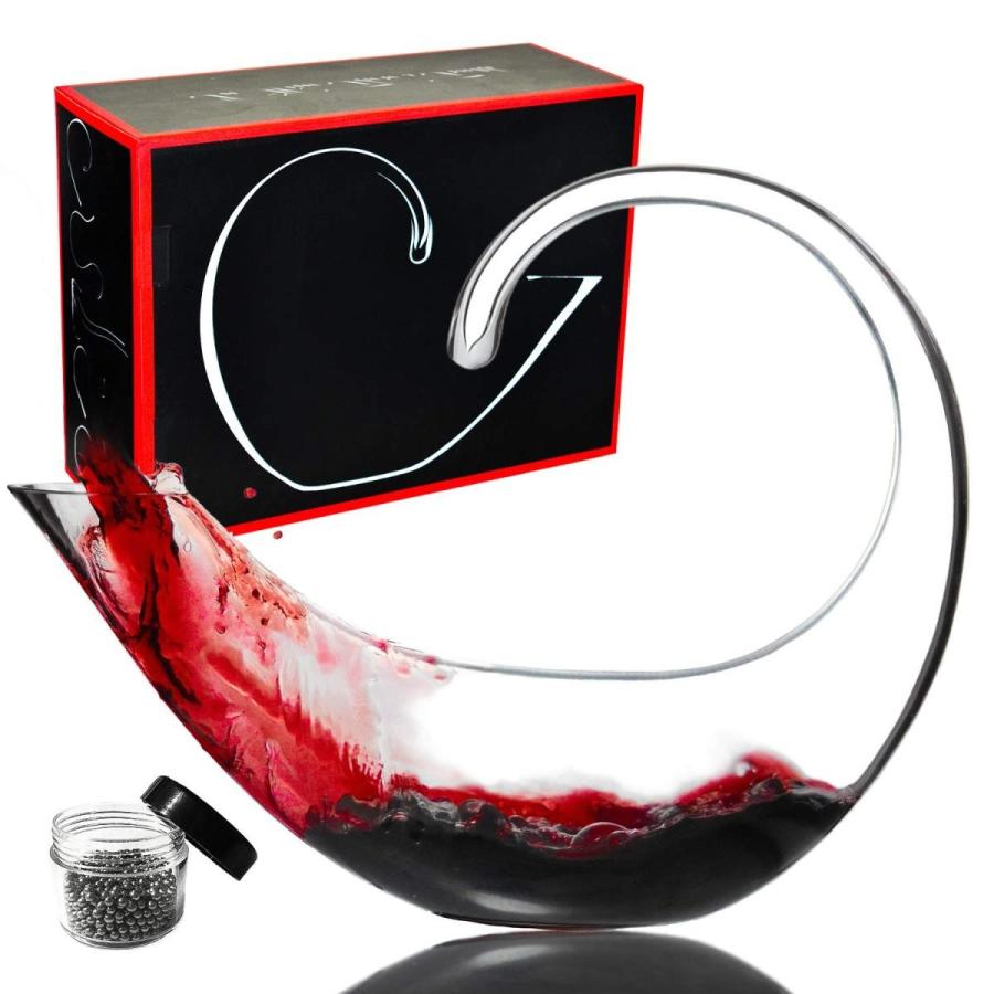 デカンタ ワインデキャンター ディスペンサー スコーピオン ガラスカラフェ クリスタルグラス ワイン ドリンクサーバー Le Sens Amazing Home Wine Decanter