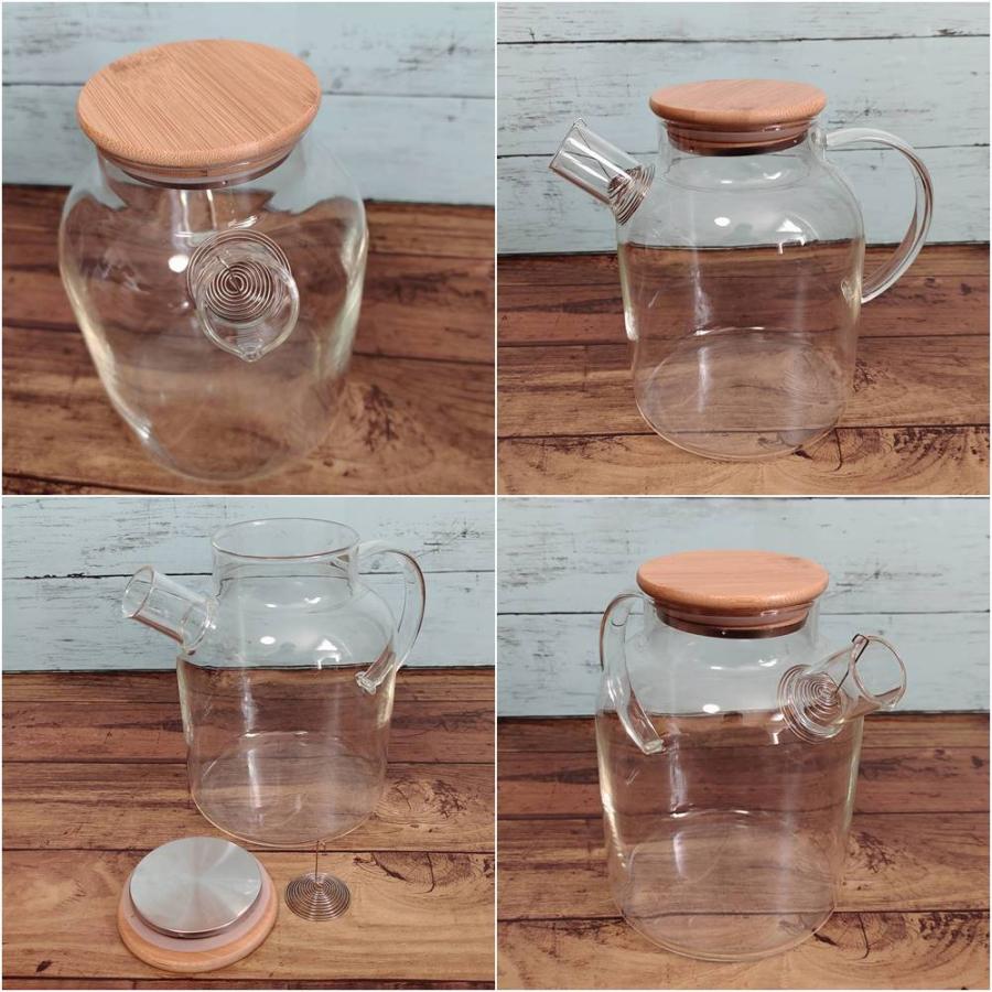 ガラスケトル ガラスティーポット ガラスポット カラフェ ピッチャー