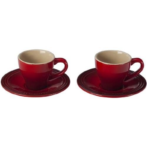 売れ筋新商品 ル クルーゼ カップ ソーサー 赤色 2セット 未使用品 食器 Www Solidarite Numerique Fr