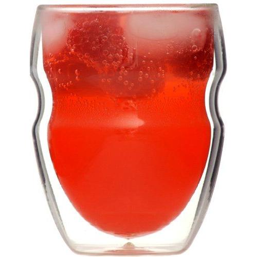 セラフィーノ ダブルウォール 耐熱・保温グラス 240ml 4個セット Ozeri Serafino Double Wall Insulated Beverage and Coffee Glasses, 8-Ounce, Set of 4の画像
