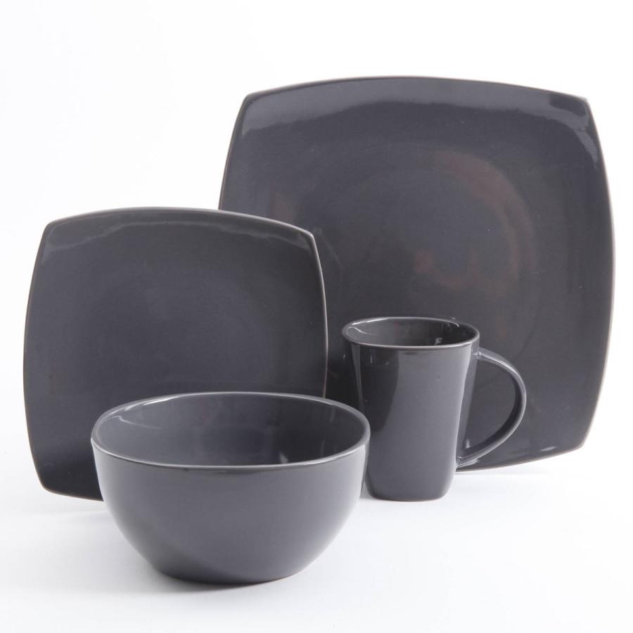 ギブソン ソーホー ラウンジ 食器16点セット ディナーウエアセット グレー Gibson Soho Lounge Gray 16 Piece Dinnerware Set｜akt8｜02