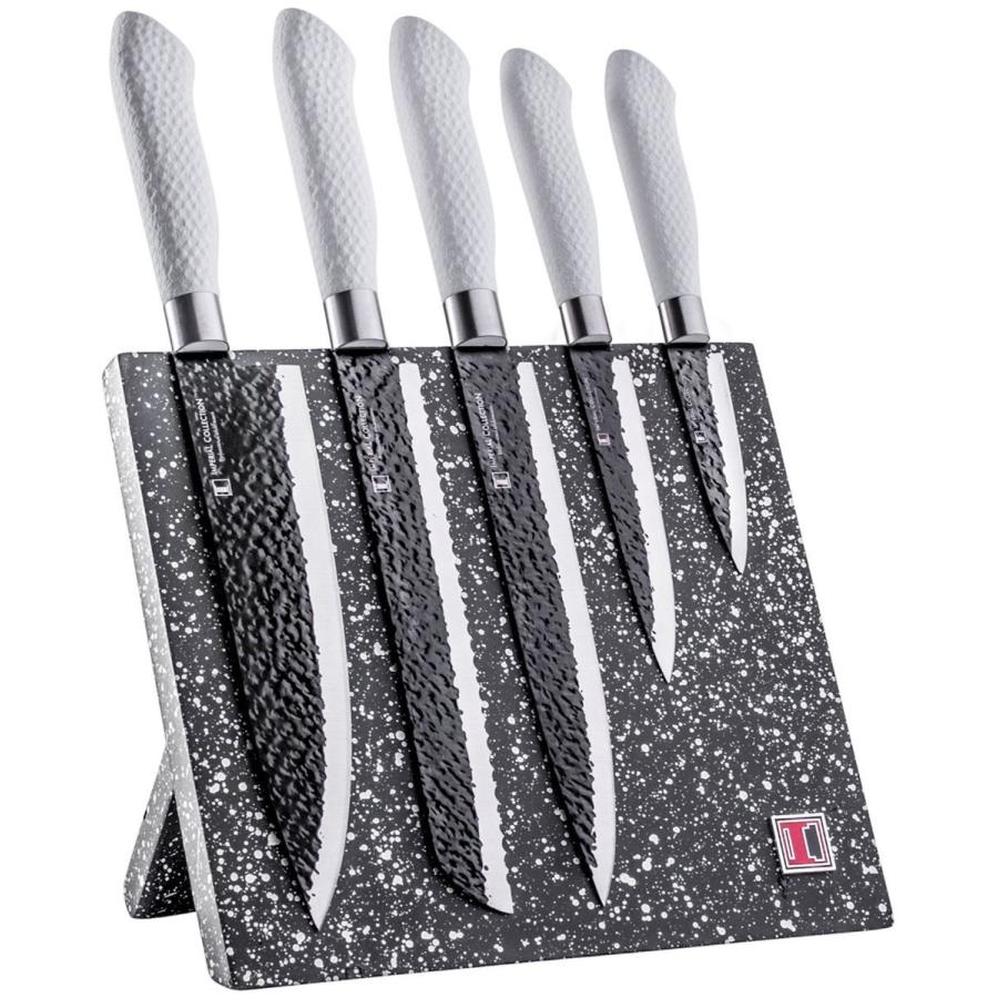 インペリアル コレクション キッチンナイフ 6点セット 磁石ブロック ホワイト Imperial Collection 6 Piece