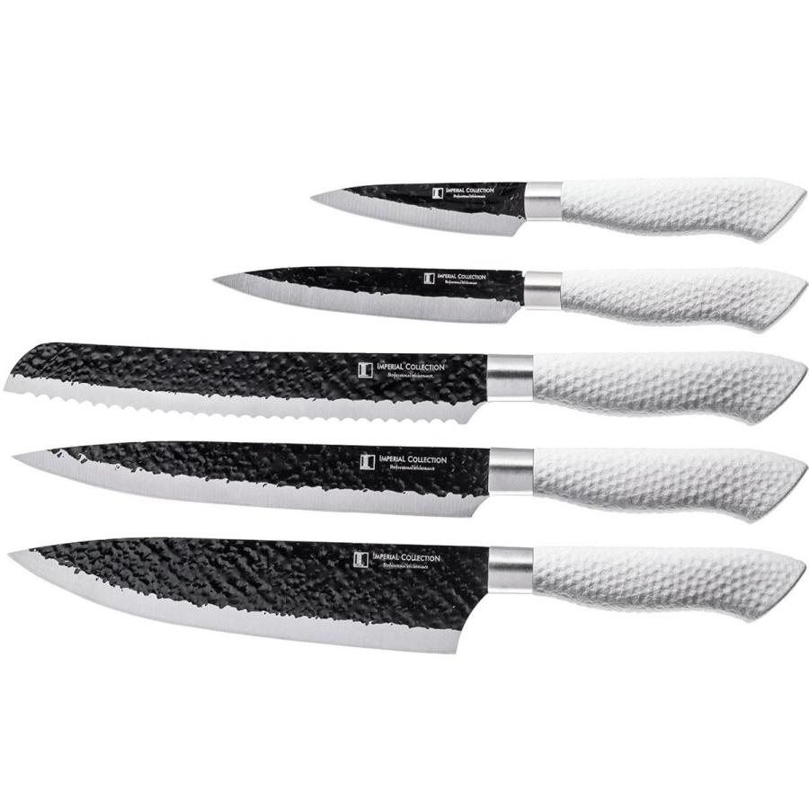 インペリアル コレクション キッチンナイフ 6点セット 磁石ブロック ホワイト Imperial Collection 6 Piece
