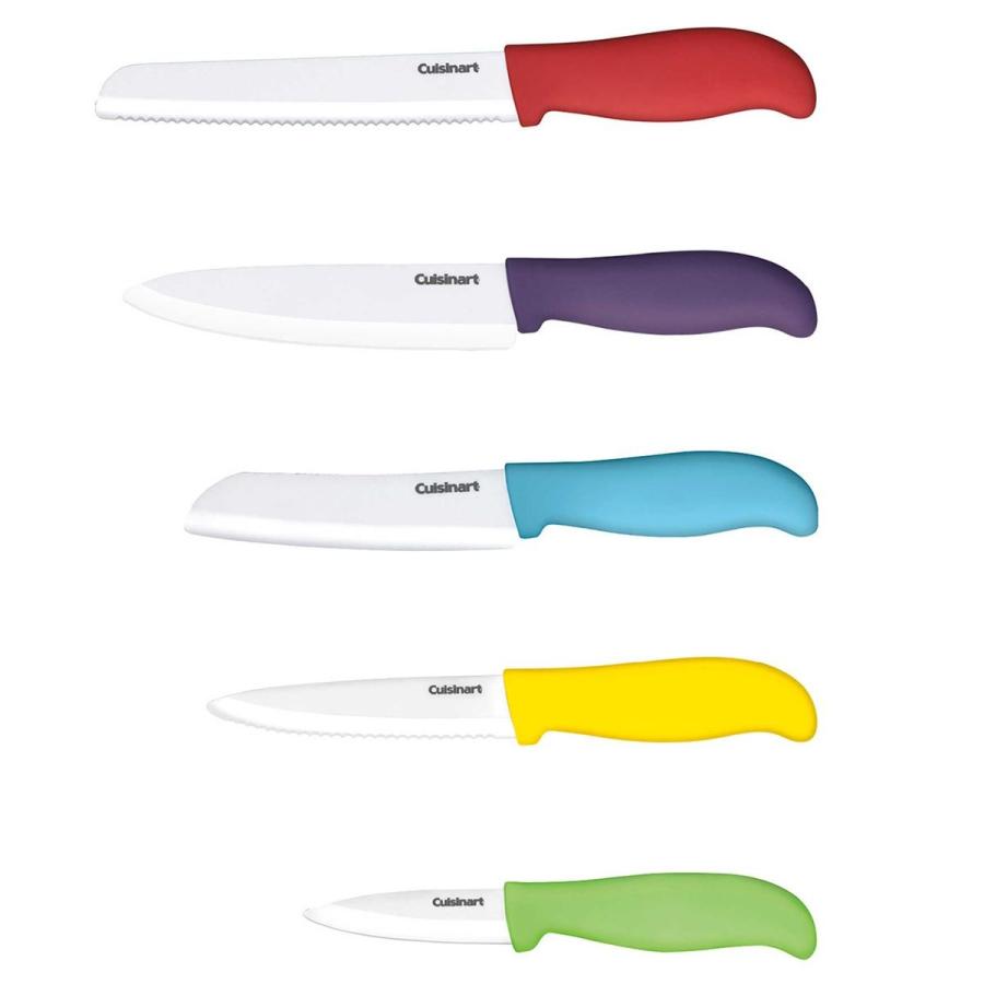 クイジナート セラミックナイフ6点セット ブロック付 マルチカラー Cuisinart 6Piece Ceramic Cutlery