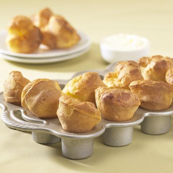 【全て未使用】海外製菓型　3点（ポップオーバーパンほか） ケーキ型 パン焼き型 焼き型 お菓子作り ゼリー型 プリン型