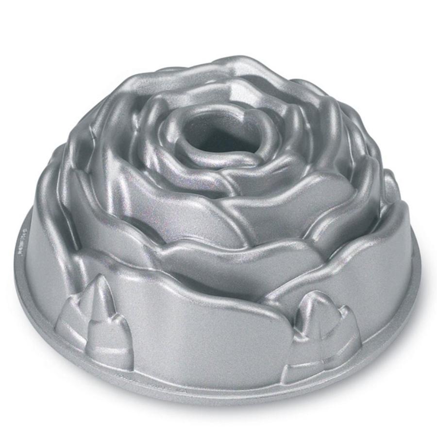 ノルディックウエア プラチナ ローズ バントパン ケーキ型 薔薇型 Nordic Ware Platinum Rose Cast Aluminum Bundt Pan 54148