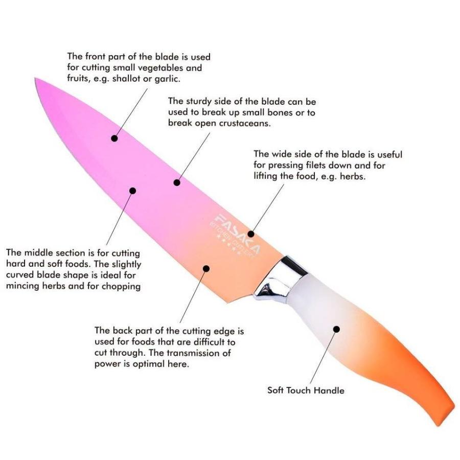 キッチンナイフセット 包丁セット 6点セット ピーラー付 カラフル