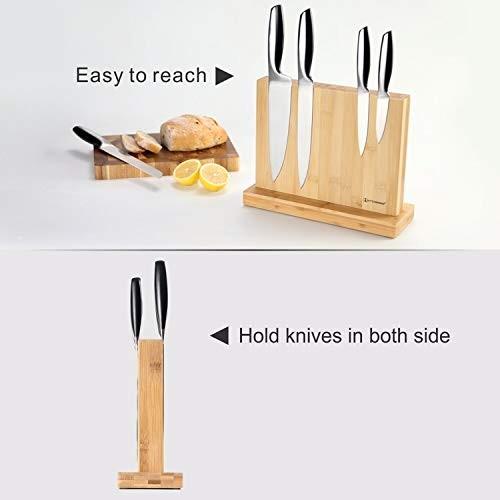 キッチンナイフスタンド マグネット式スタンド 包丁スタンド ナイフフォルダー 包丁立 収納包丁 ナイフラック Luxury Magnetic Knife Block Holderの画像