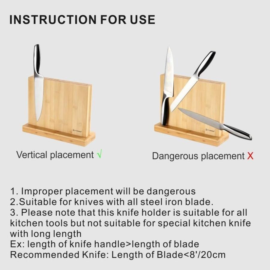 キッチンナイフスタンド マグネット式スタンド 包丁スタンド ナイフフォルダー 包丁立 収納包丁 ナイフラック Luxury Magnetic Knife Block Holderの画像