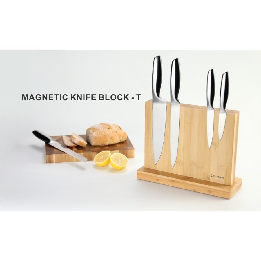 キッチンナイフスタンド マグネット式スタンド 包丁スタンド ナイフフォルダー 包丁立 収納包丁 ナイフラック Luxury Magnetic Knife Block Holderの画像