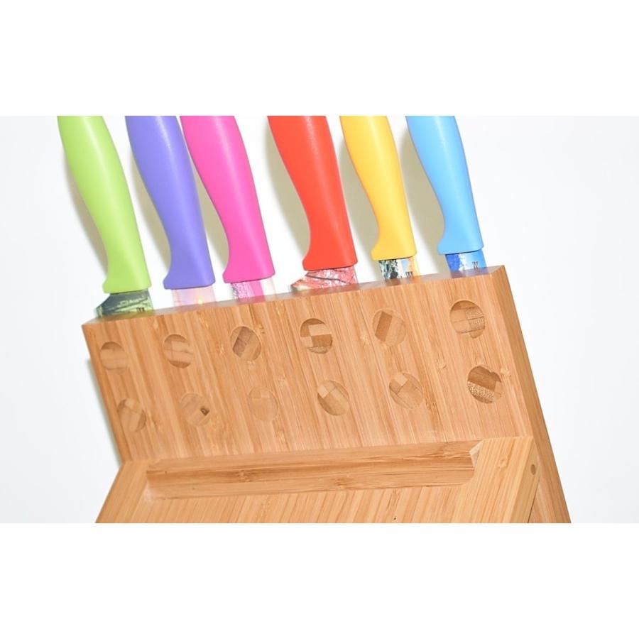 キッチンナイフスタンド マグネット式スタンド 包丁スタンド ナイフフォルダー 包丁立 収納包丁 ナイフラック Magnetic Knife Block EcoTrueBambooの画像