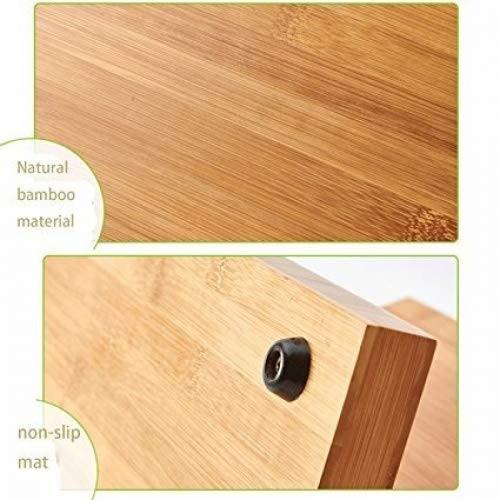 キッチンナイフスタンド マグネット式スタンド 包丁スタンド ナイフフォルダー 包丁立 収納包丁 ナイフラック QIKEBamboo Magnetic Knife Block Stand Holderの画像