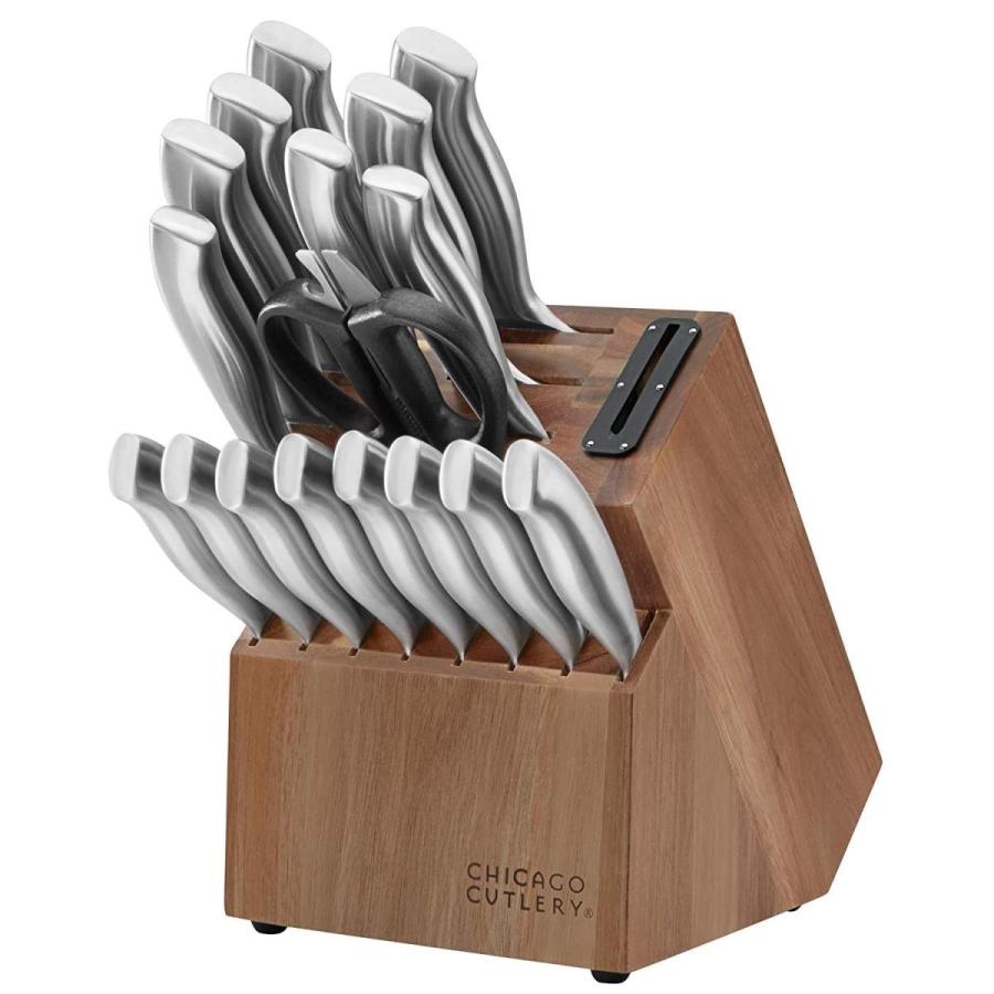 ナイフセット 包丁セット 18点セット キッチンナイフセット ブロック付 刃物 シカゴカトラリー Chicago Cutlery Insignia Guided Grip Knife Block Set
