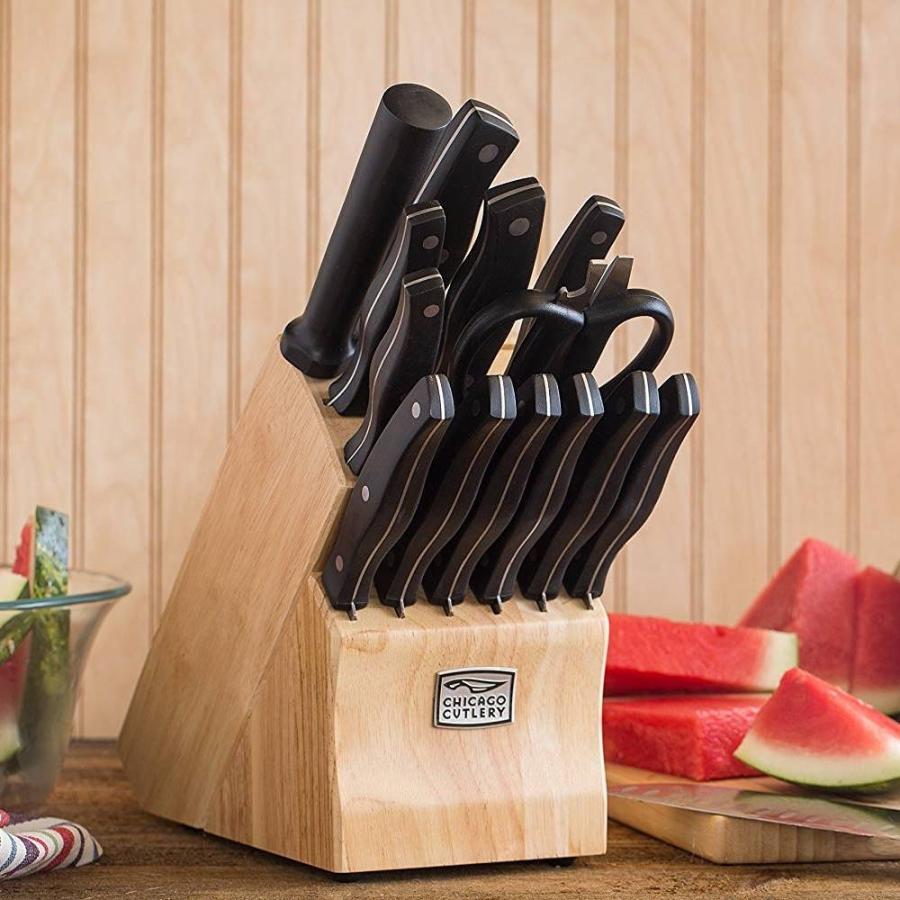 史上最も激安 ナイフセット 包丁セット 15点セット キッチンナイフセット ブロック付 刃物 ほうちょう シカゴカトラリー Chicago Cutlery Metropolitan Knife Block Set オープニング大放出セール Www Thedailyspud Com