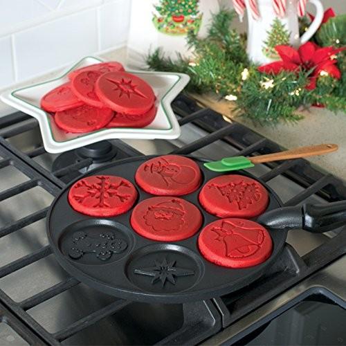パンケーキパン フライパン クリスマス柄 丸型7個 パンケーキ用 パンケーキパン フライパン クリスマス柄 丸型7個 パンケーキ用