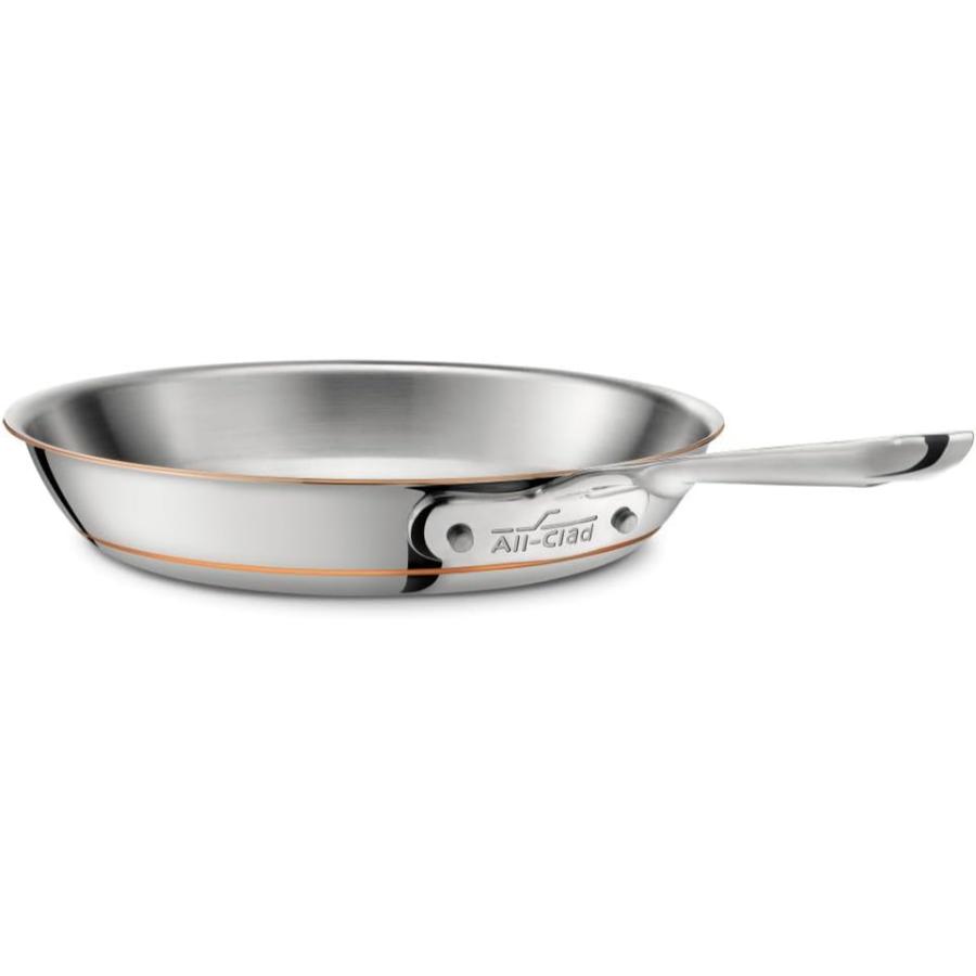 オールクラッドコッパーコア⭐️2QT⭐️IH可⭐️外径22cm強・高さ7.5cm位 オールクラッド 銅 コッパーコア フライパン 銅コア 5層ステンレス