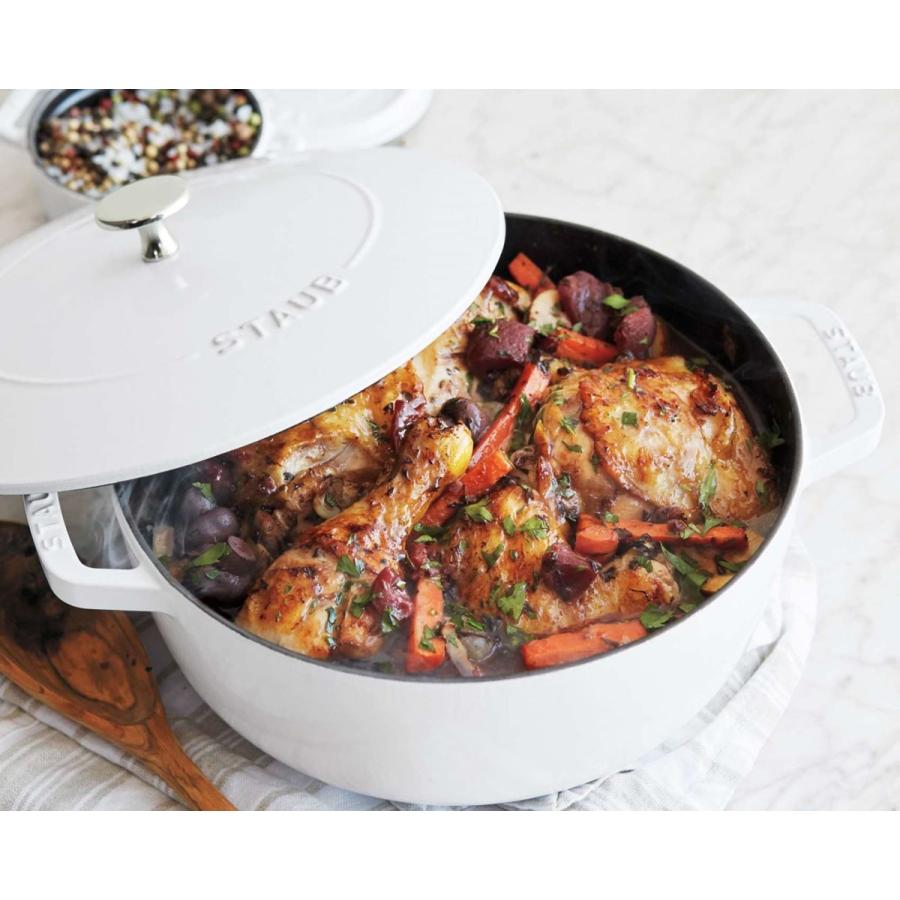 ストウブ エッセンシャル オーブン 鍋 蓋付 約３ ７l エナメルキャスト ブラック Staub Essential Oven 4qt Black Surlatable Ih対応 Akt8 通販 Yahoo ショッピング
