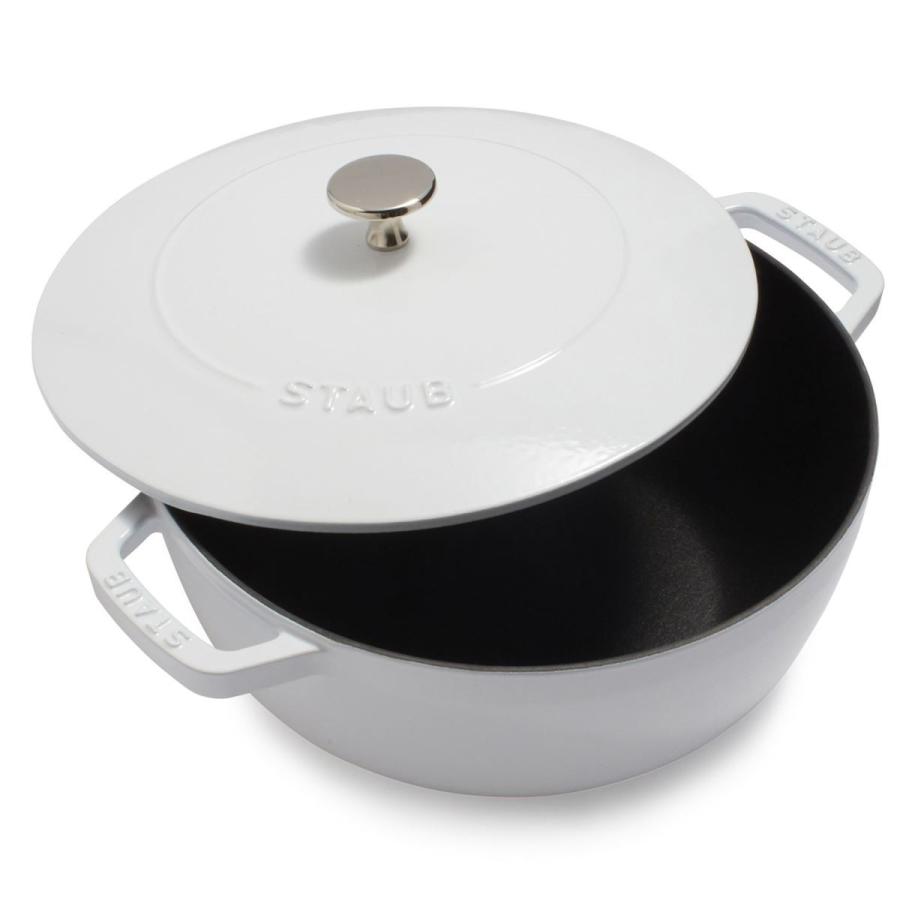 ストウブ エッセンシャル オーブン 鍋 蓋付 約３ ７l エナメルキャスト ホワイト Staub Essential Oven 4qt White Surlatable Ih対応 Akt8 通販 Yahoo ショッピング