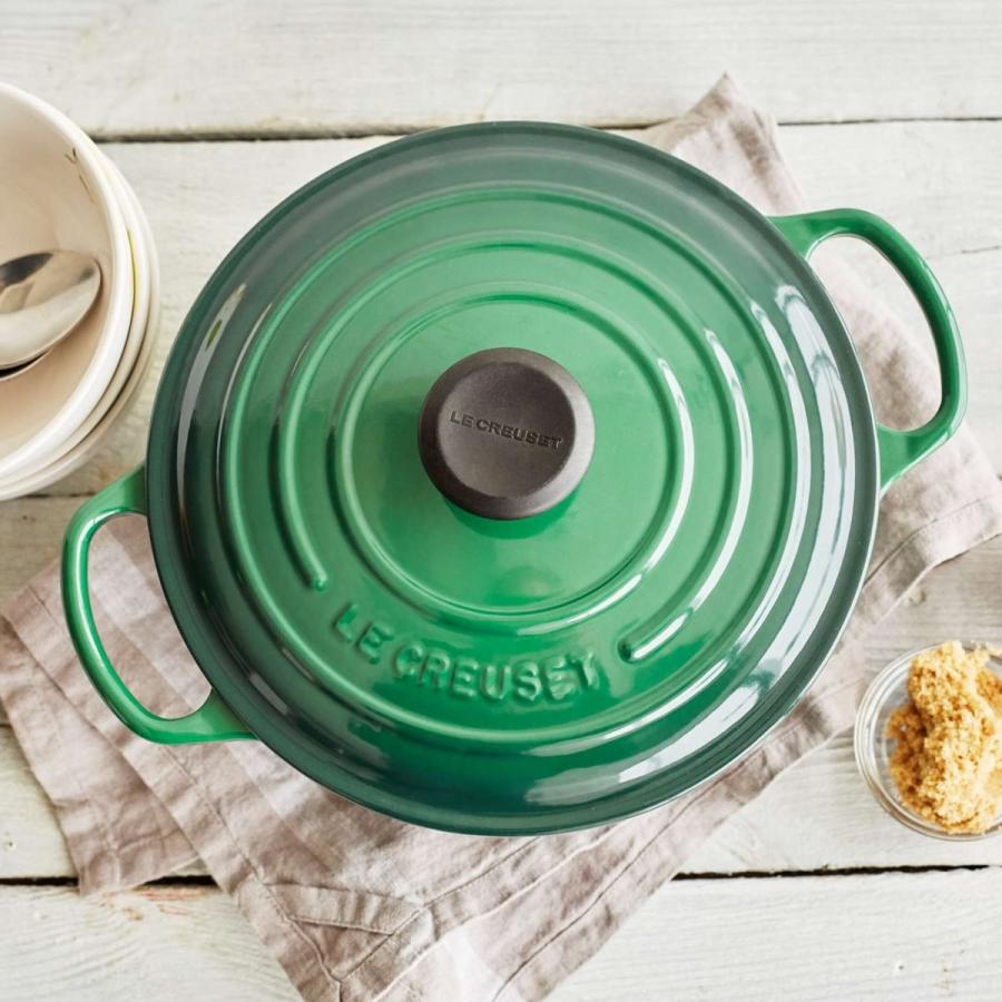 ルクルーゼ シグネチャー ジュニパー ラウンド フレンチオーブン 約4．2L グリーンLe Creuset Signature Juniper