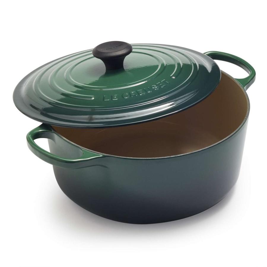 ルクルーゼ シグネチャー ジュニパー ラウンド フレンチオーブン 約6．8L グリーンLe Creuset Signature Juniper