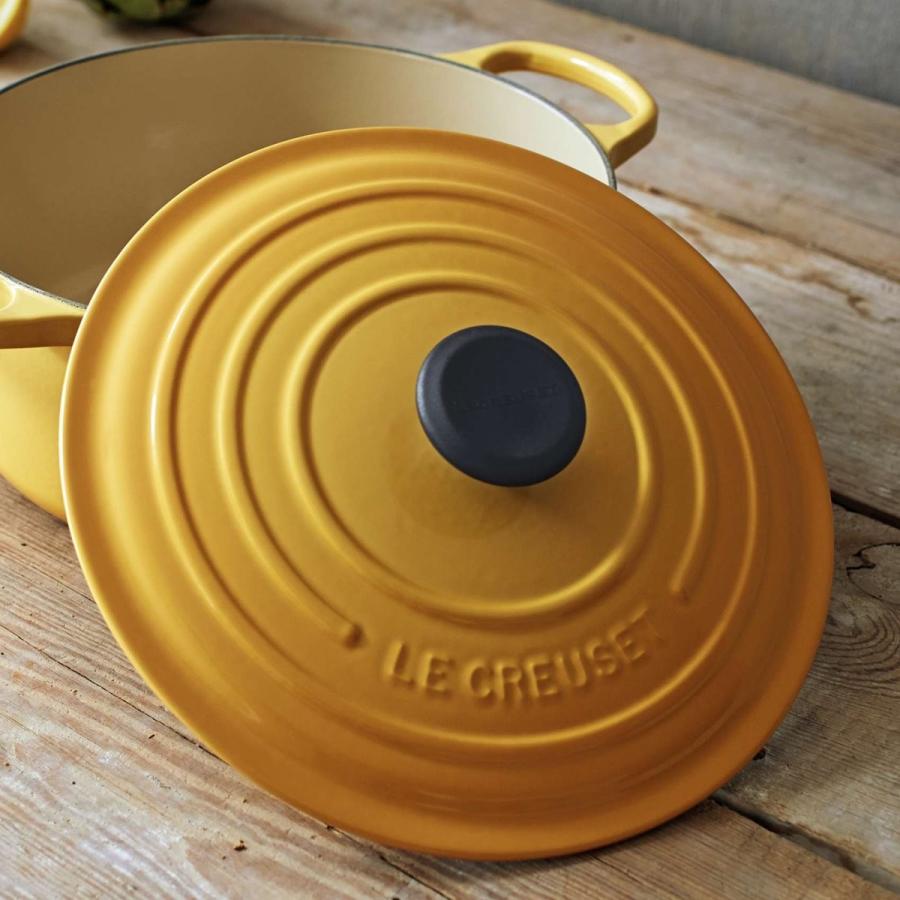 LE CREUSET イエロー ホーロー鍋 蓋付き Le Creuset（ル・クルーゼ） シグネチャー ラウンド フレンチオーブン