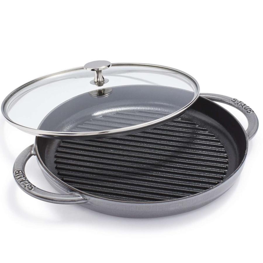 ストウブ スチームグリル グラファイト 約26cm Staub Steam Grill 10inch Graphite フライパン ステーキ