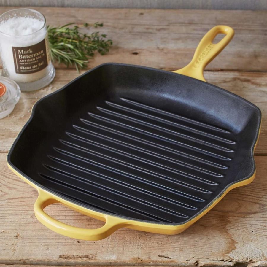 ルクルーゼ グリルパン スクエア フライパン ハニーイエロー Le Creuset Honey Square Grill Pan