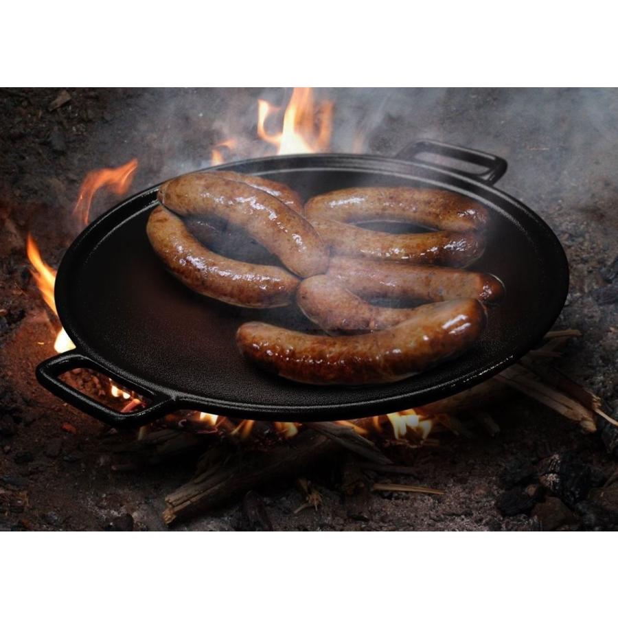キャストアイロン ピザパン 約35cm BBQグリル Cast Iron Pizza Pan 14 Inch Makes Amazing