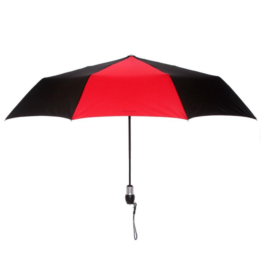 ダベック デュエット 自動開閉式 折りたたみ傘 生涯保証付 レッド赤 アンブレラ Davek DUET Umbrella from New