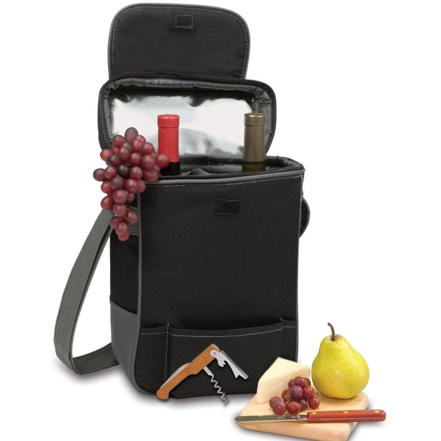 ピクニックタイム ワイン＆チーズクーラー トートバッグ ブラック Picnic Time Duet Insulated Wine and