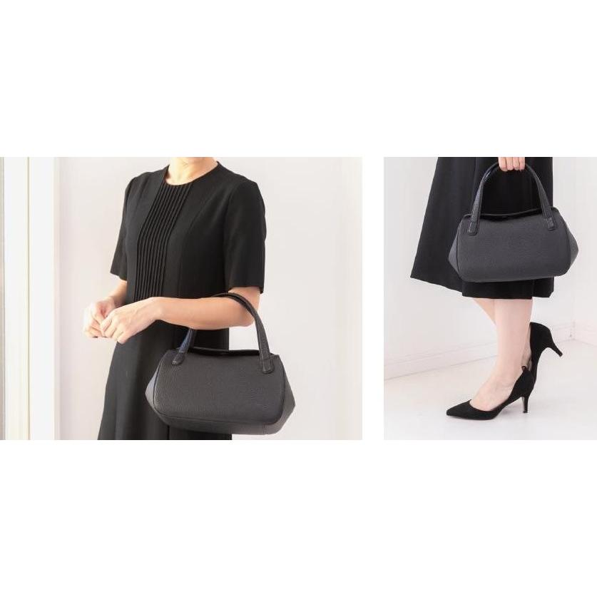 フォーマルバッグ 良質牛革 本革 日本製 ブラック No.2646