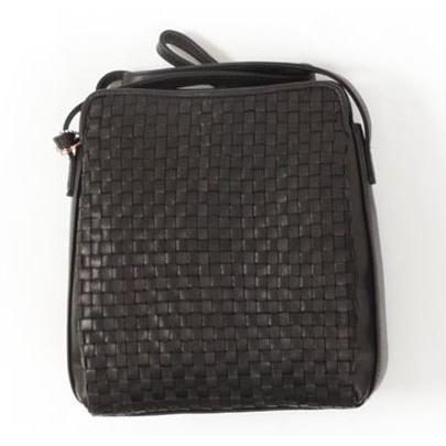 ポニーメッシュ ショルダーバッグ ブラック 本革 馬革 No33165