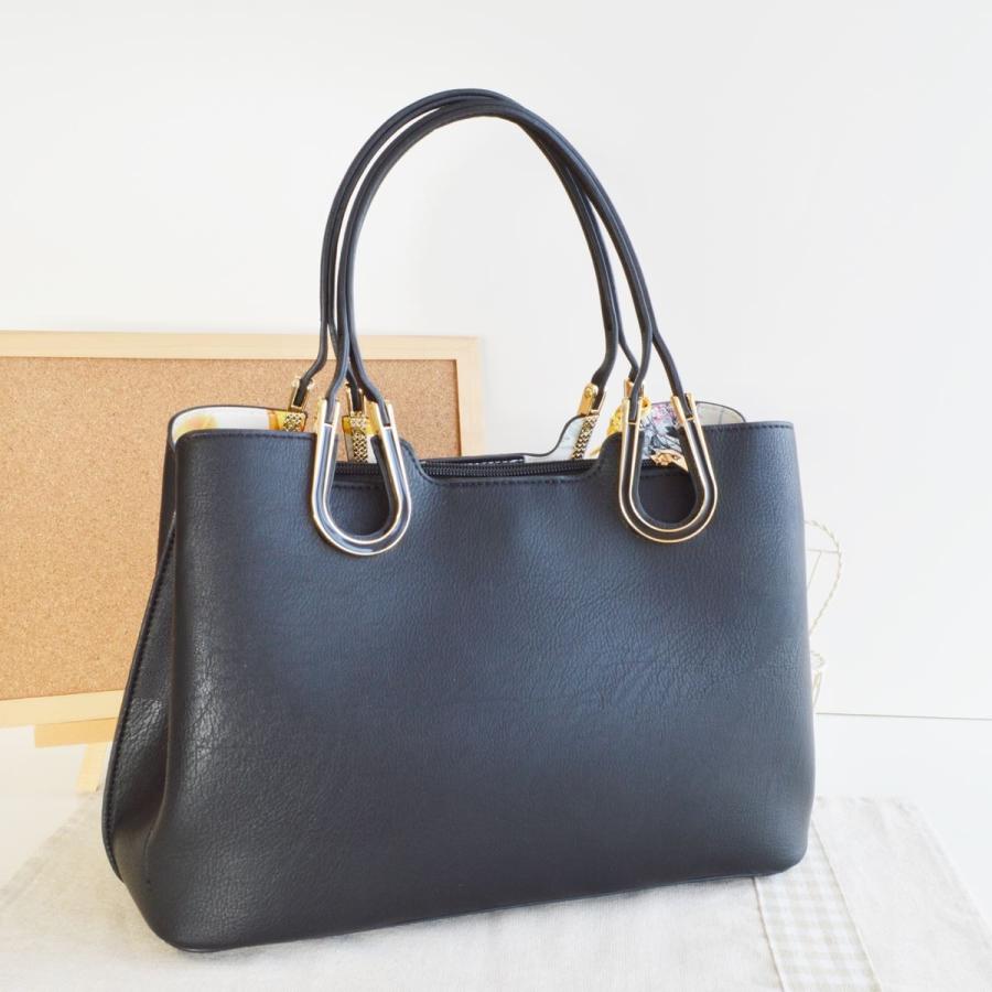 ハンドバッグ ショルダーバッグ 2wayバッグ 飾り金具付