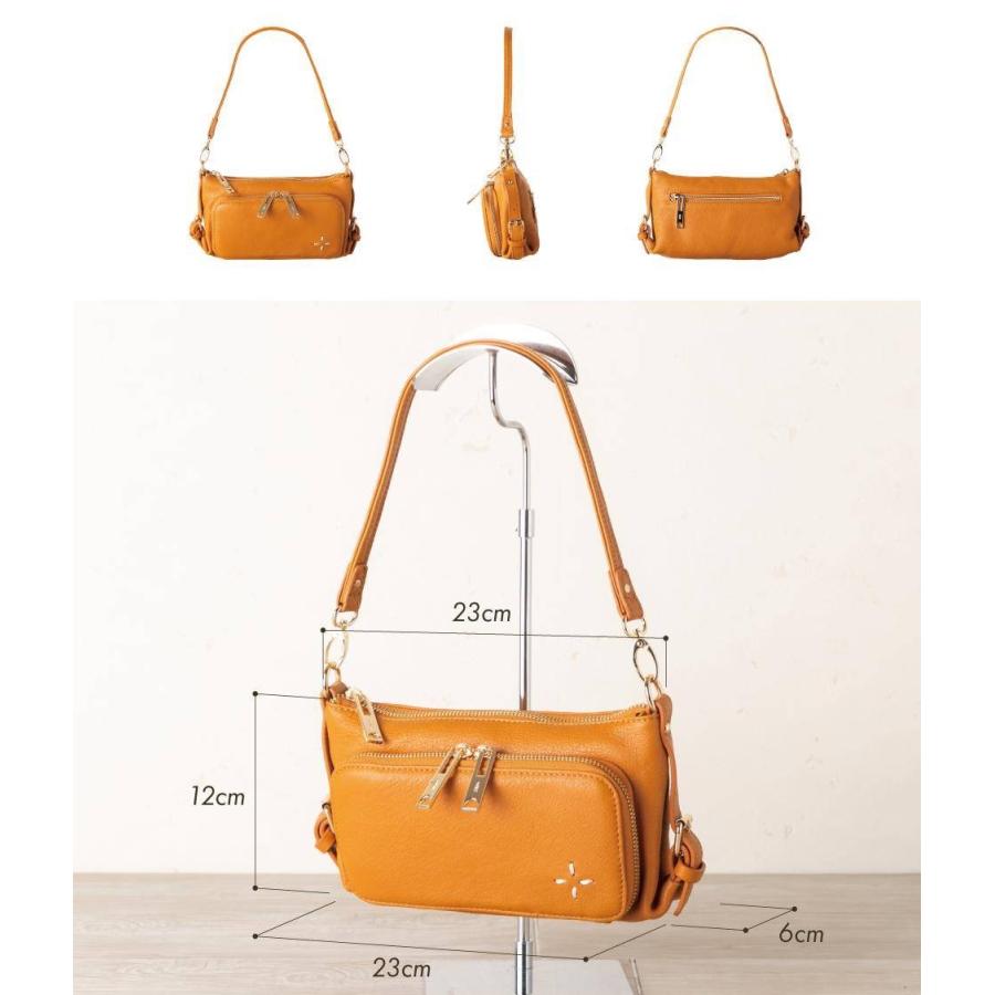 お財布ポシェット ショルダーポーチ 良質牛革 本革 ミント No.44460N