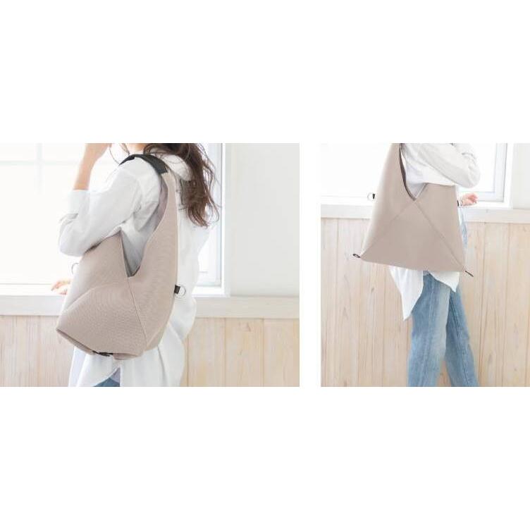 トートバッグ ショルダーバッグ メッシュ柄 三角バッグ 2way