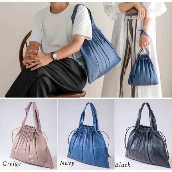 トートバッグ プリーツバッグ ショルダーバッグ 2way 本革 日本 トートバッグ プリーツバッグ ショルダーバッグ 2way 本革 日本