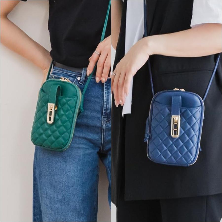 スマホポシェット スマホポーチ スマホケース 羊革 本革 キーリング付