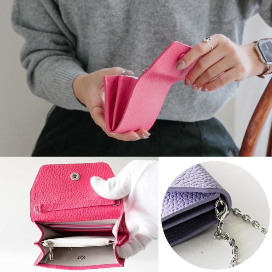 お財布 お財布ショルダー 本革 軽量 ミニ財布 小銭入れ 小さめ レザー