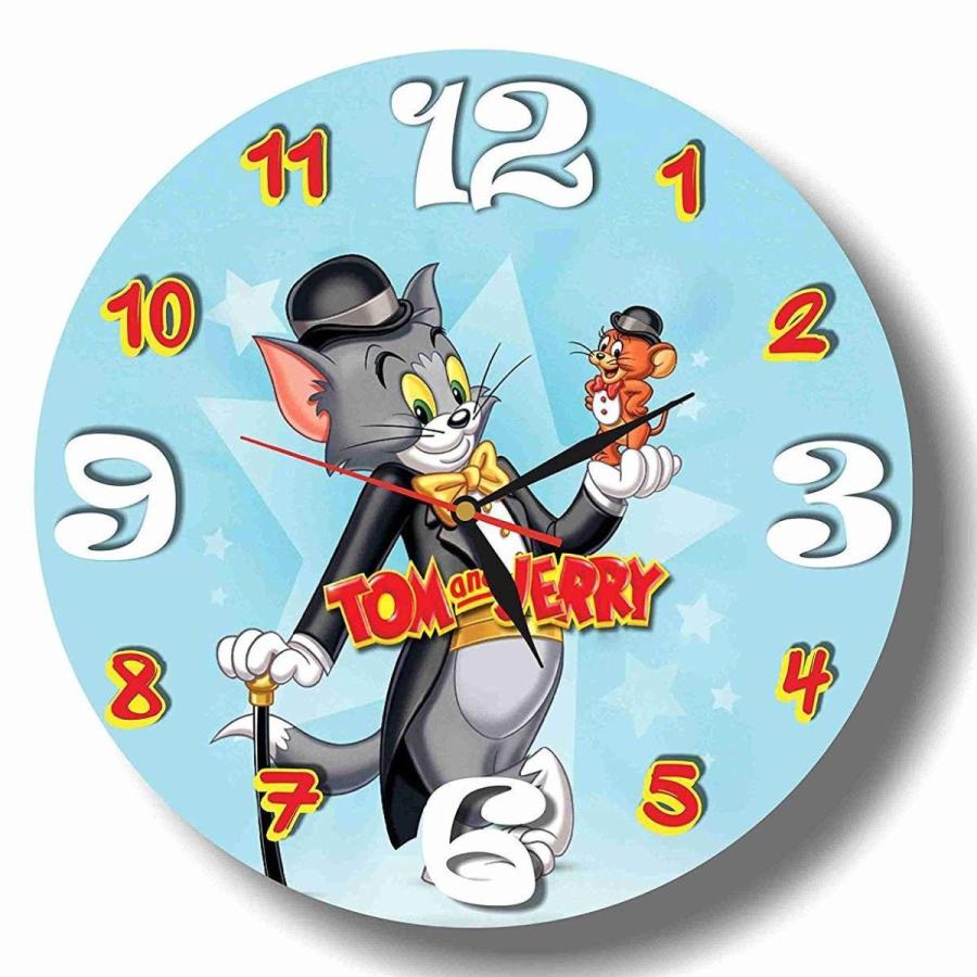 トムとジェリー掛時計 ウオールクロック 壁掛け 時計 置き時計 かわいい時計 クォーツ Tom And Jerry Handmade Art Wall Clock アートクロック ネコとネズミ Akt8 通販 Yahoo ショッピング