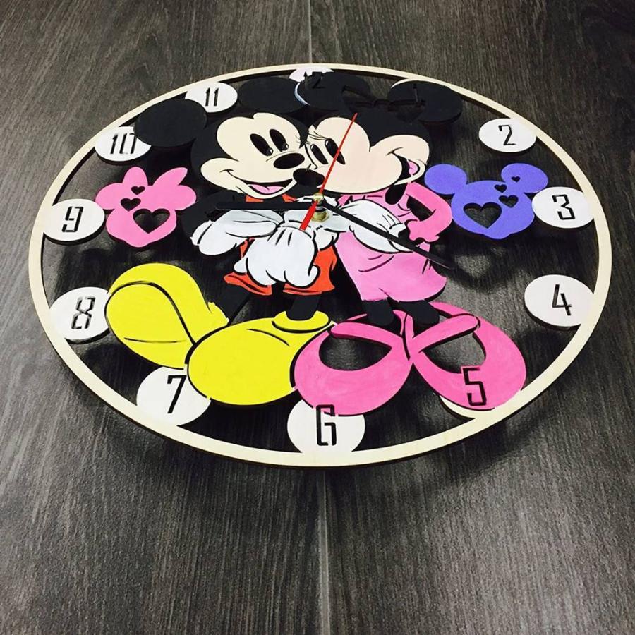 TDR ウォールクロック Club Disney ミッキーマウス 2007 Disney Mickey Mouse Clubhouse 3D Lenticular Quartz Wall Clock