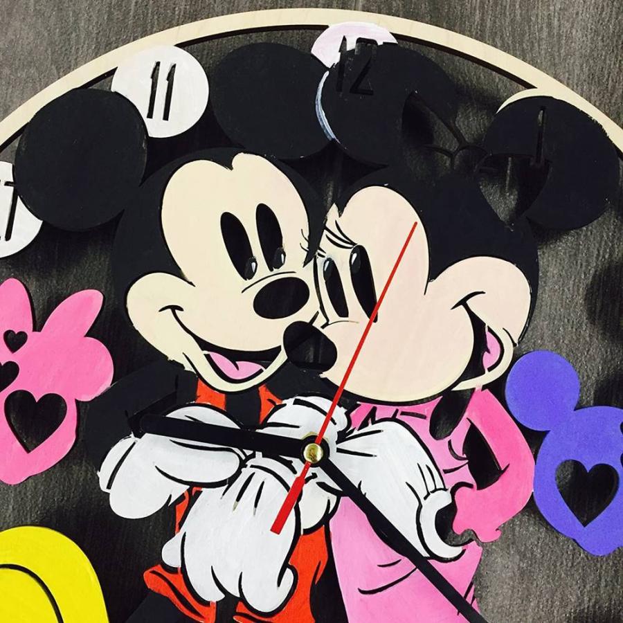 70s ヴィンテージ ミッキー ビッグ 壁掛け時計 ディズニー ウォールクロック 楽天市場】壁掛けフック特典有☆電波からくり時計 ミッキー＆フレンズ