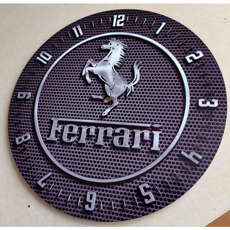 フェラーリ掛時計 掛時計 ウオールクロック 壁掛け時計 名車時計 Ferrari Round Wall Clock おしゃれ時計 直径28cm エンブレム時計 ロゴマーク時計｜akt8｜04