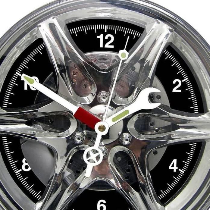 ポンティアックのホイールキャップ壁掛け時計 アメ車、ポンティアック