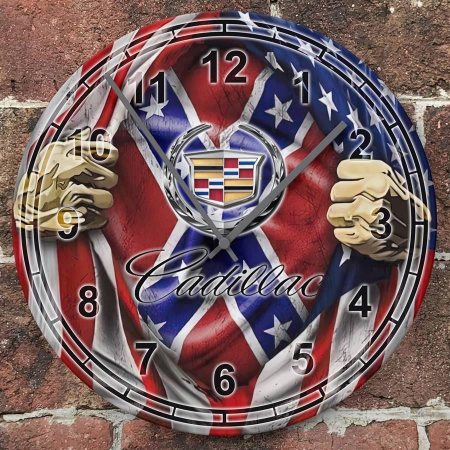 キャデラック掛時計 掛時計 ウオールクロック 壁掛け時計 アメ車 名車時計 Cadillac Round Wall Clock おしゃれ時計 直径28cm エンブレム時計 ロゴマーク時計 Akt8 通販 Yahoo ショッピング