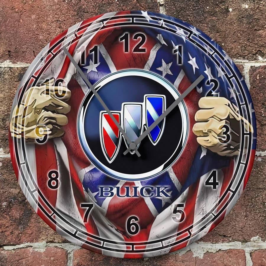 ビュイック掛時計 掛時計 ウオールクロック 壁掛け時計 アメ車 名車時計 Buick Round Wall Clock おしゃれ時計 直径28cm エンブレム時計 ロゴマーク時計 032 Akt8 通販 Yahoo ショッピング