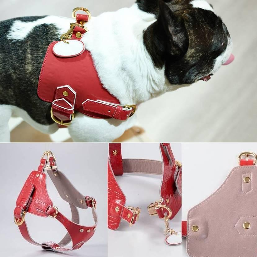 ボディベルト ハーネス 犬用 日本製 ジュエリーエンボス 本革 レザー 革 N&F BAE001 Aタイプ Now&Fountain エヌアンドエフ ペット用品 犬具 お散歩_6