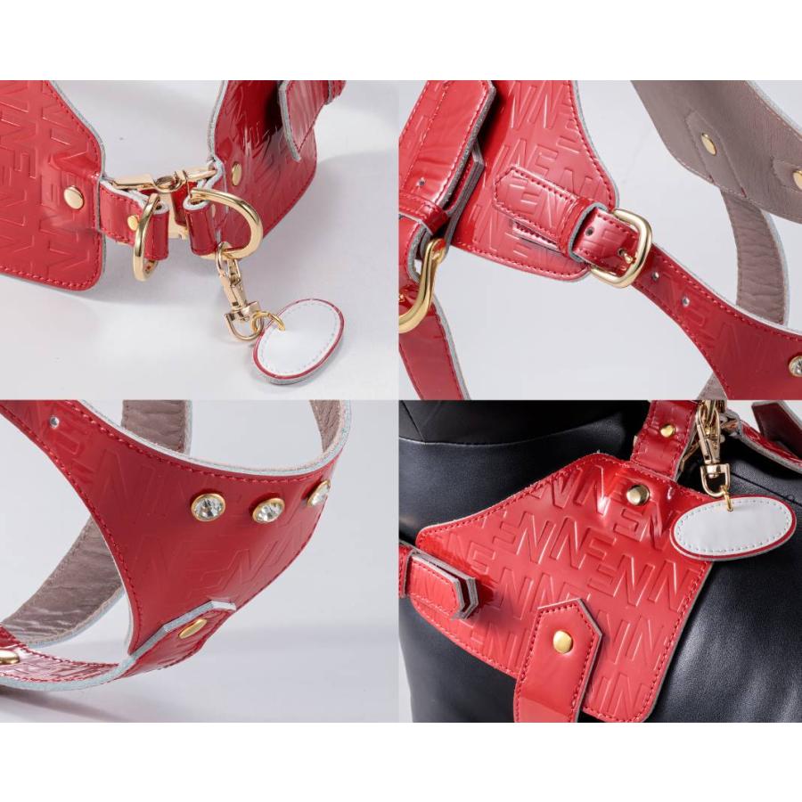 ボディベルト ハーネス 犬用 日本製 ジュエリーエンボス 本革 レザー 革 N&F BAE001 Aタイプ Now&Fountain エヌアンドエフ ペット用品 犬具 お散歩_7