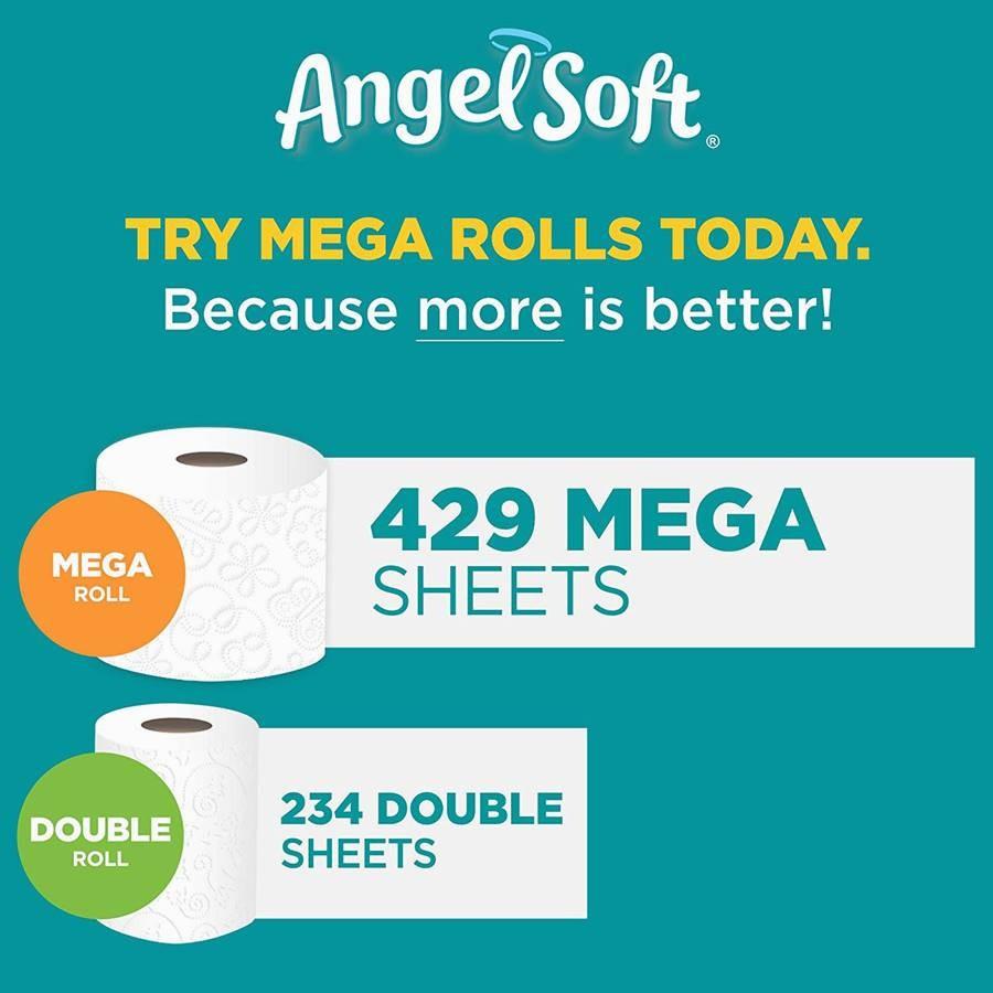 エンジェルソフト トイレットペーパー トイレットロール ダブルロール 60ロール バスティッシュ Angel Soft Toilet Paper Double Rolls 業務用トイレットロール｜akt8｜03