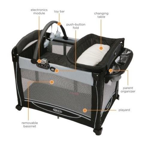 graco playpen changing table