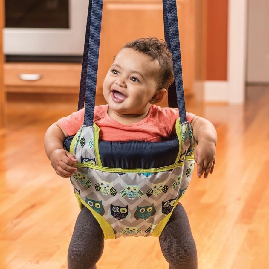 イーブンフロー ジャンプアップ ベビージム エクササイズ フクロウ Evenflo Exersaucer Door Jumper, Owl